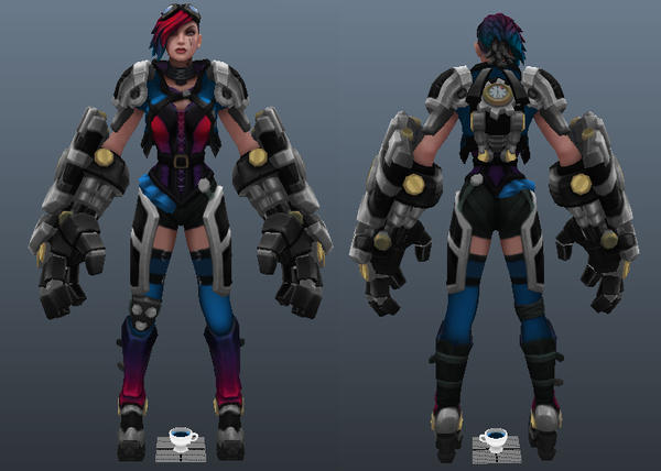 League of Legends - VI ++ Skin by FeatherAndSword on DeviantArt