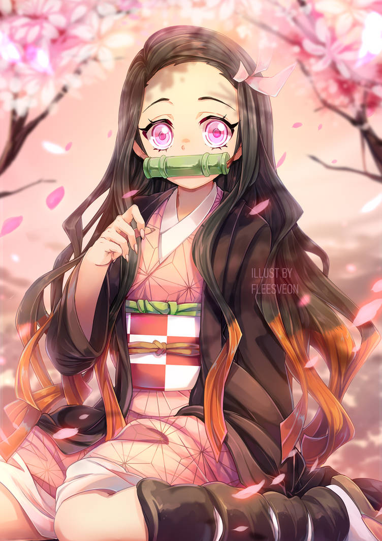 Nezuko Demon Slayer By Fleesveon On DeviantArt nezuko-demon-slayer-by-fleesveon-on-deviantart