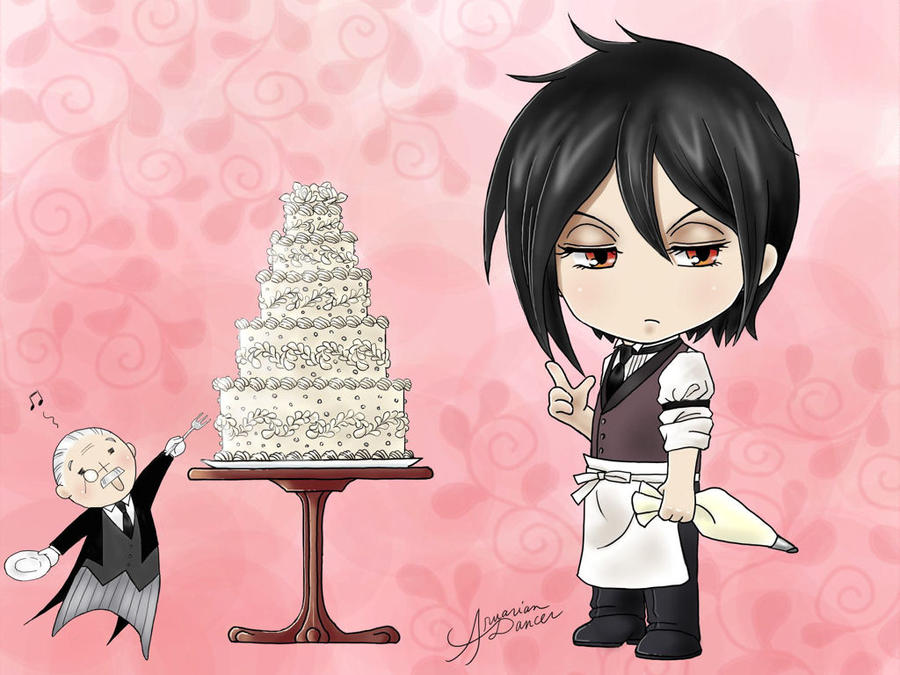 Mischievious Butler His Butler, In Color by aruarian-dancer on DeviantArt