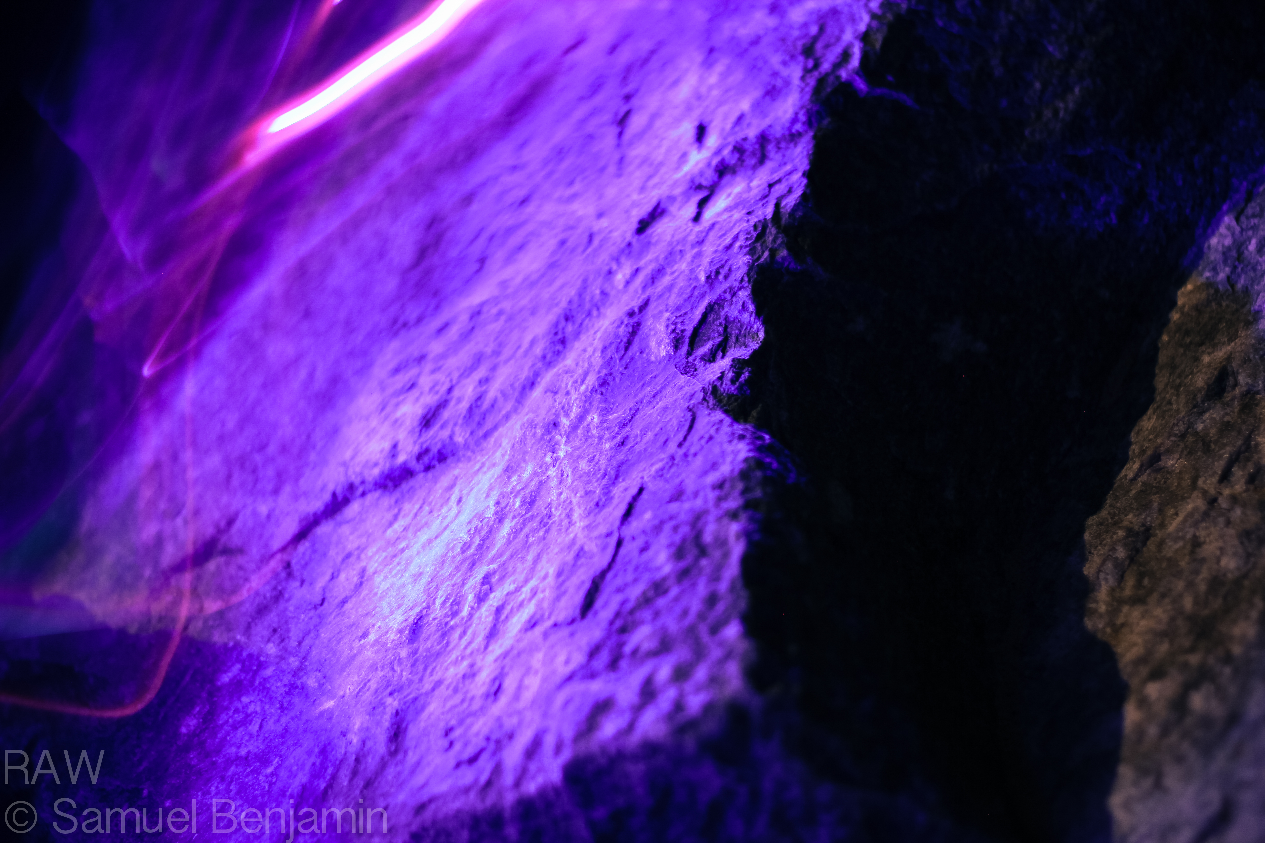 Light Painted Rock 2