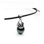 Tahitian Black Pearl Pendant Necklace