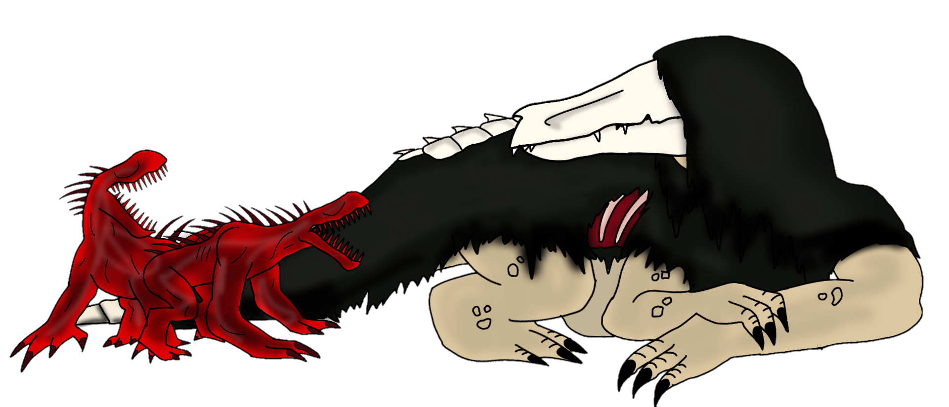 SCP-682 (Redesign, kinda) by JohnDraw54 on DeviantArt