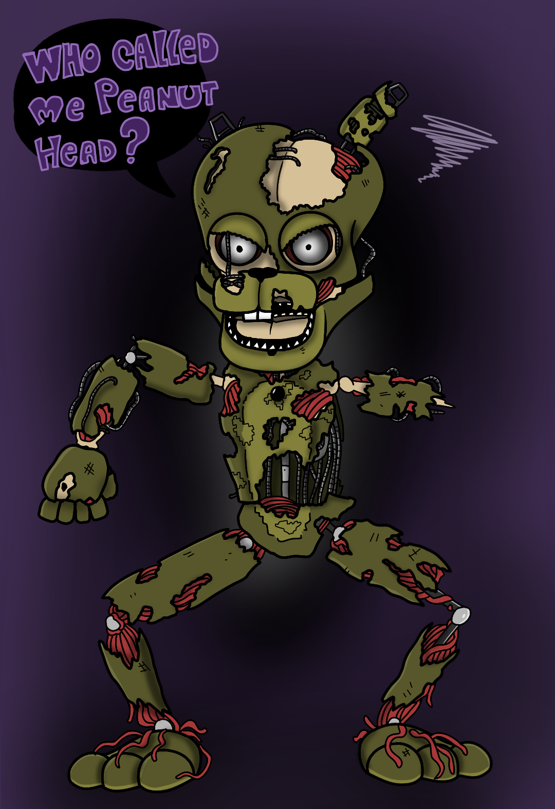 Springtrap Design Downgrade by JohnDrawFatties on DeviantArt