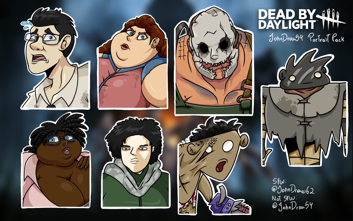 JohnDraw54 Dead By Daylight Portrait Pack (2023) by JohnDrawFatties on