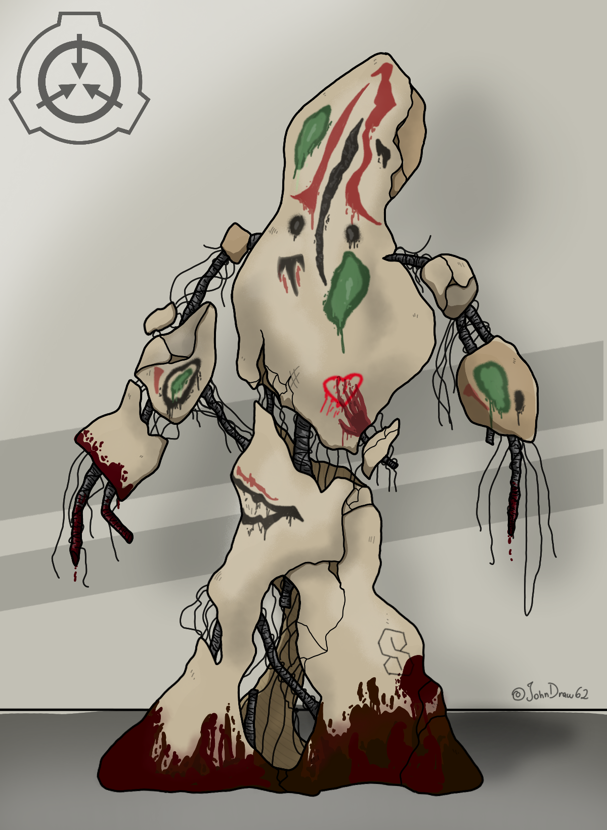 SCP-173 The Sculpture by JohnDraw54 on DeviantArt