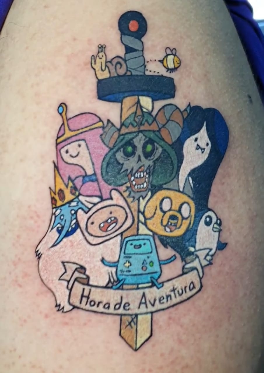 My Adventure Time Tattoo by JohnDrawFatties on DeviantArt