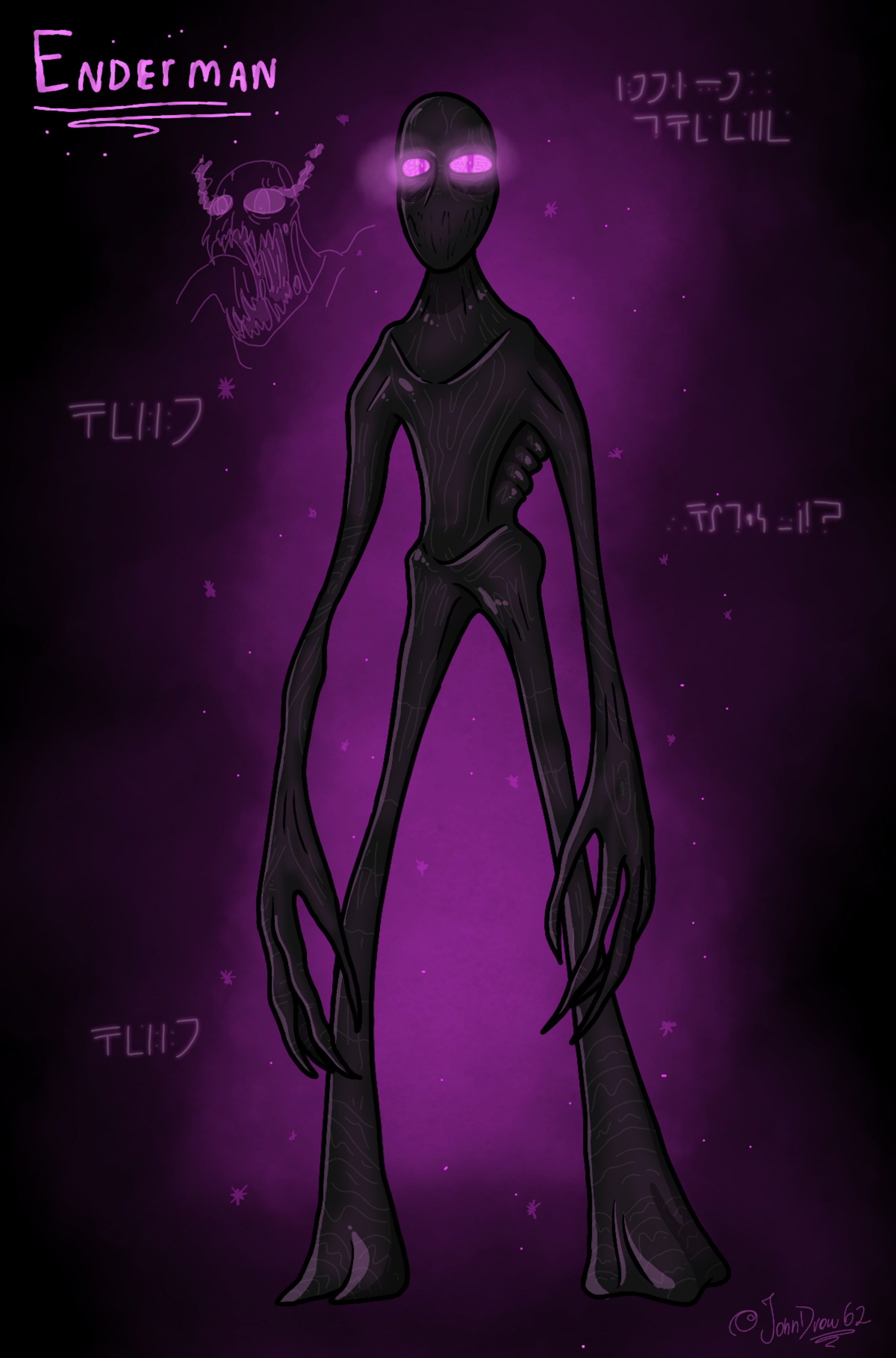 Minecraft Enderman by NightmaresDoComeTrue on DeviantArt