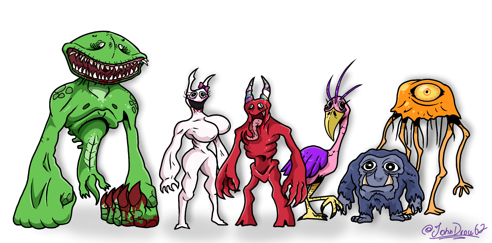 Garden of Ban Ban Redesigns by JohnDrawFatties on DeviantArt