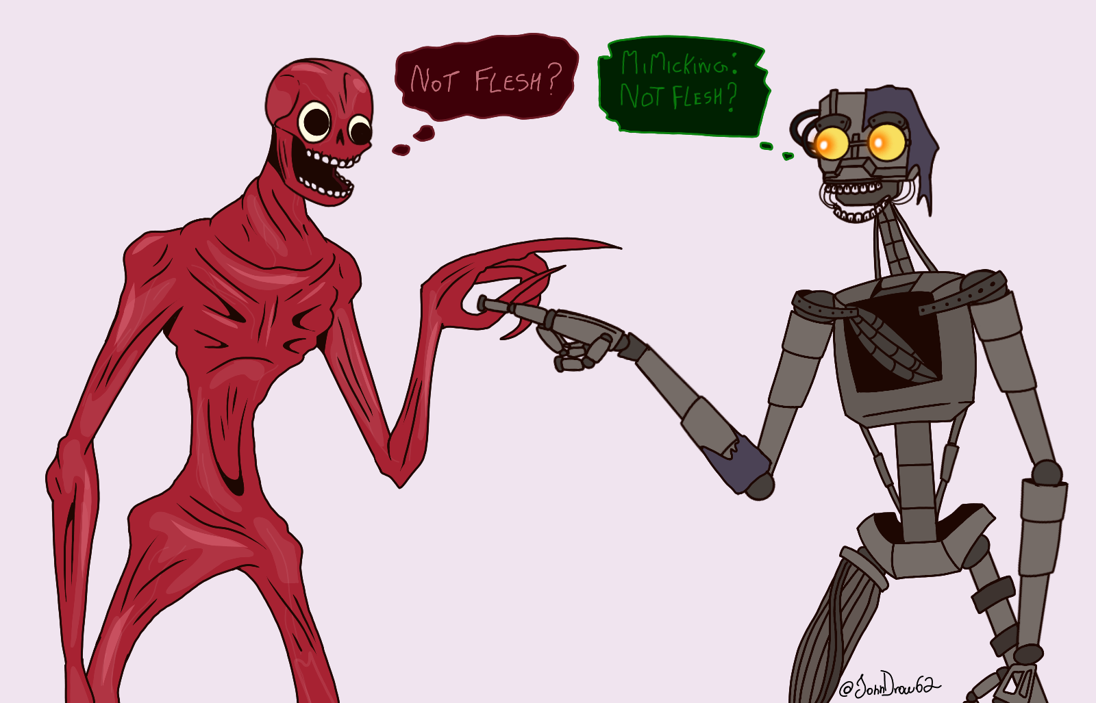 A Mimic meets the Mimic by JohnDraw54 on DeviantArt