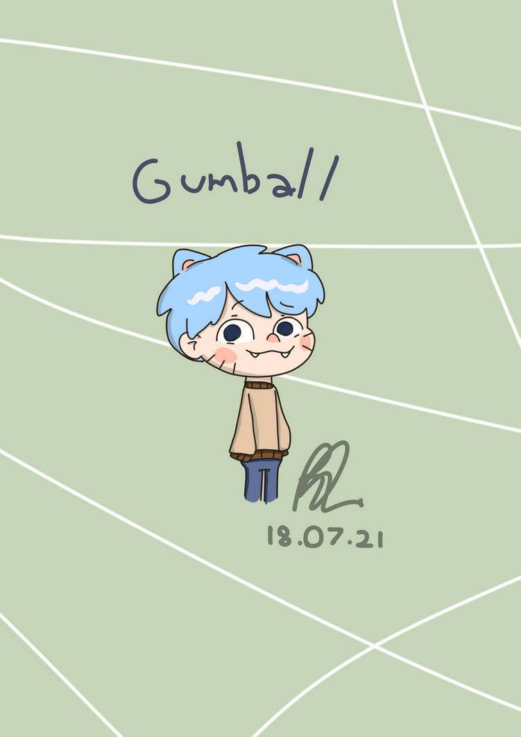 Gum Rapper Human Gumball as a human by becaRebeca on DeviantArt