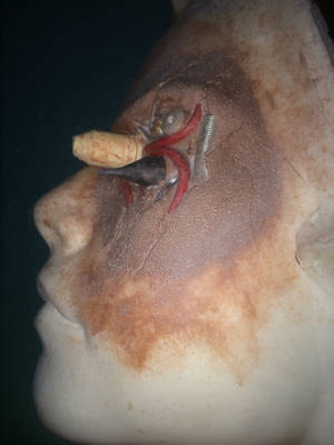 Cyborg Eye Prosthetic Sculpt Side