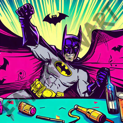 Batman Rave Party Scene Partying Batman 2 by FatDamonArt on DeviantArt