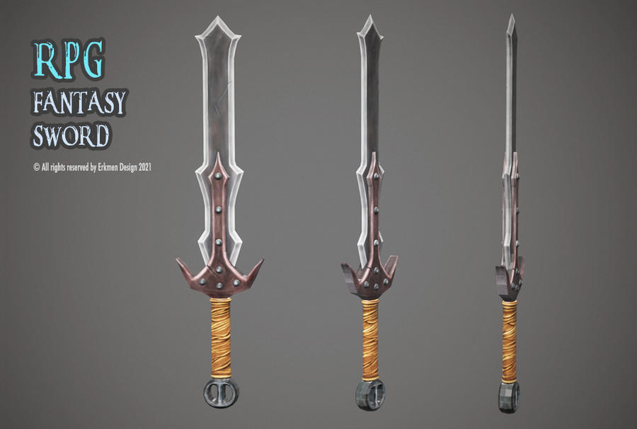 RPG Fantasy Sword by sefikyilmaz on DeviantArt