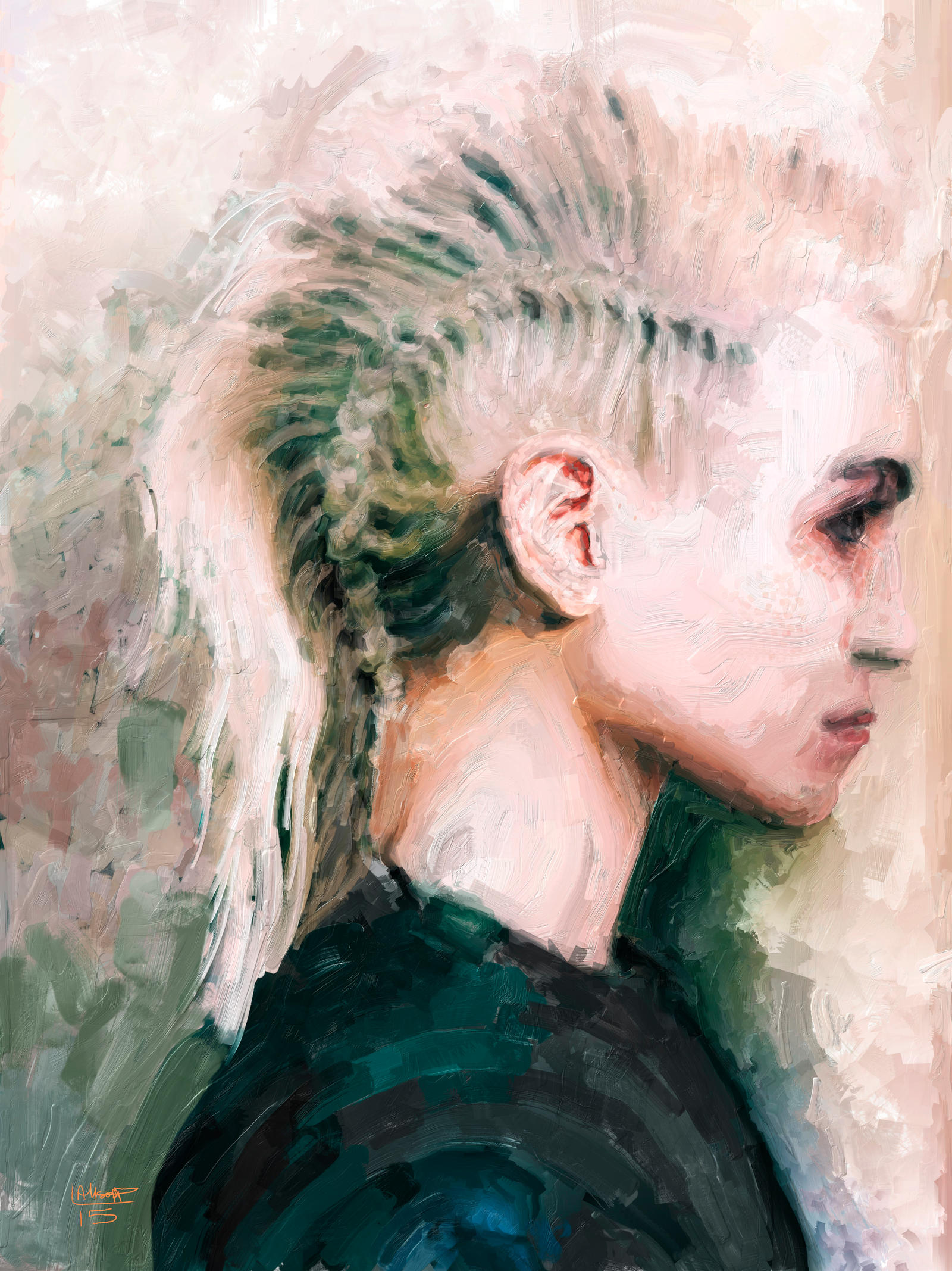 Female portrait no 5 by Les-Allsopp