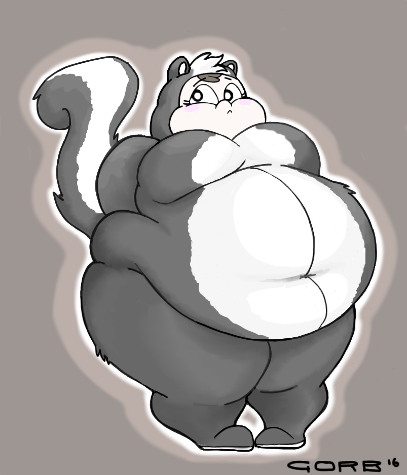 moon has to wear the skunk suit