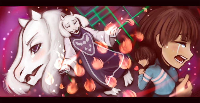 Undertale toriel fight -speedpaint