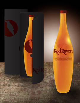 Red Raven Whiskey Mock-Up