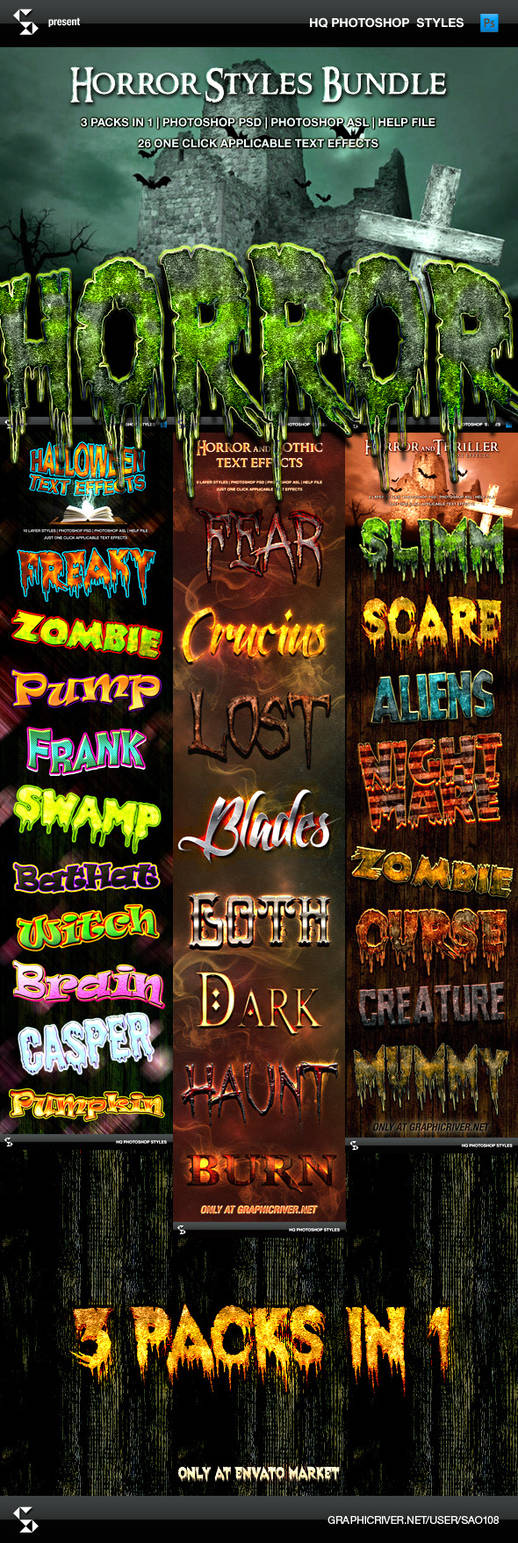 Horror Style R Horror and Halloween Styles Bundle by sharonovKira on DeviantArt