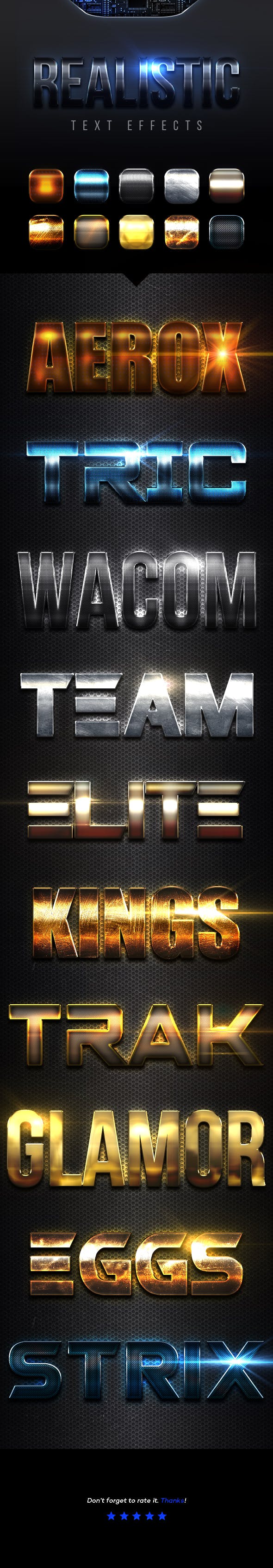 Realistic Text Effects Vol.7 by sharonovKira on DeviantArt