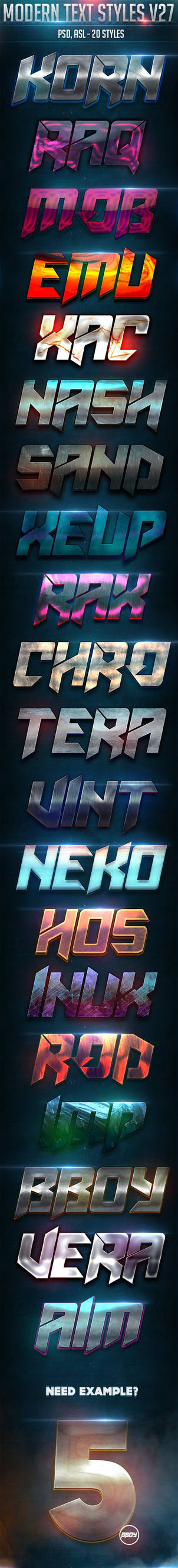 Modern Text Styles V27 by sharonovKira on DeviantArt