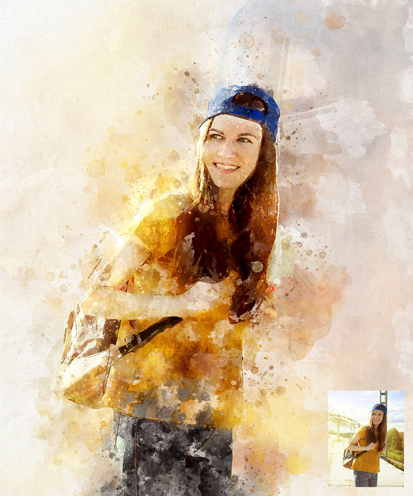 Perfectum 2 - Watercolor Artist Photoshop Action Free Download Perfectum 2 - Watercolor Artist Photoshop Action by sharonovKira on