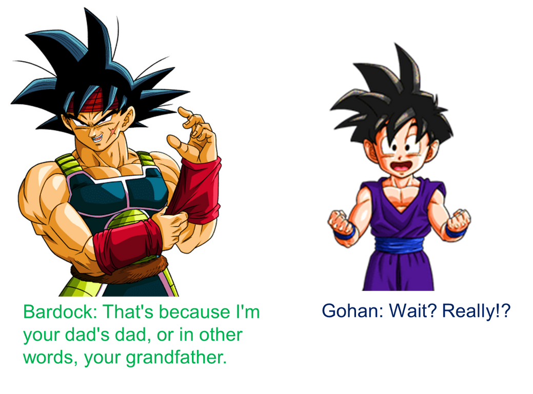 Gohan Meets his Grandpa Bardock by PrinceofDBZGames on DeviantArt