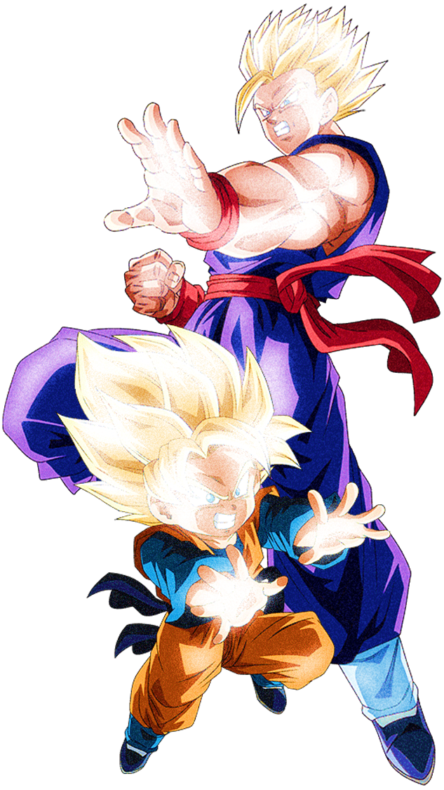 Goku e seus filhos Gohan e Goten by Valdenir9807 on DeviantArt