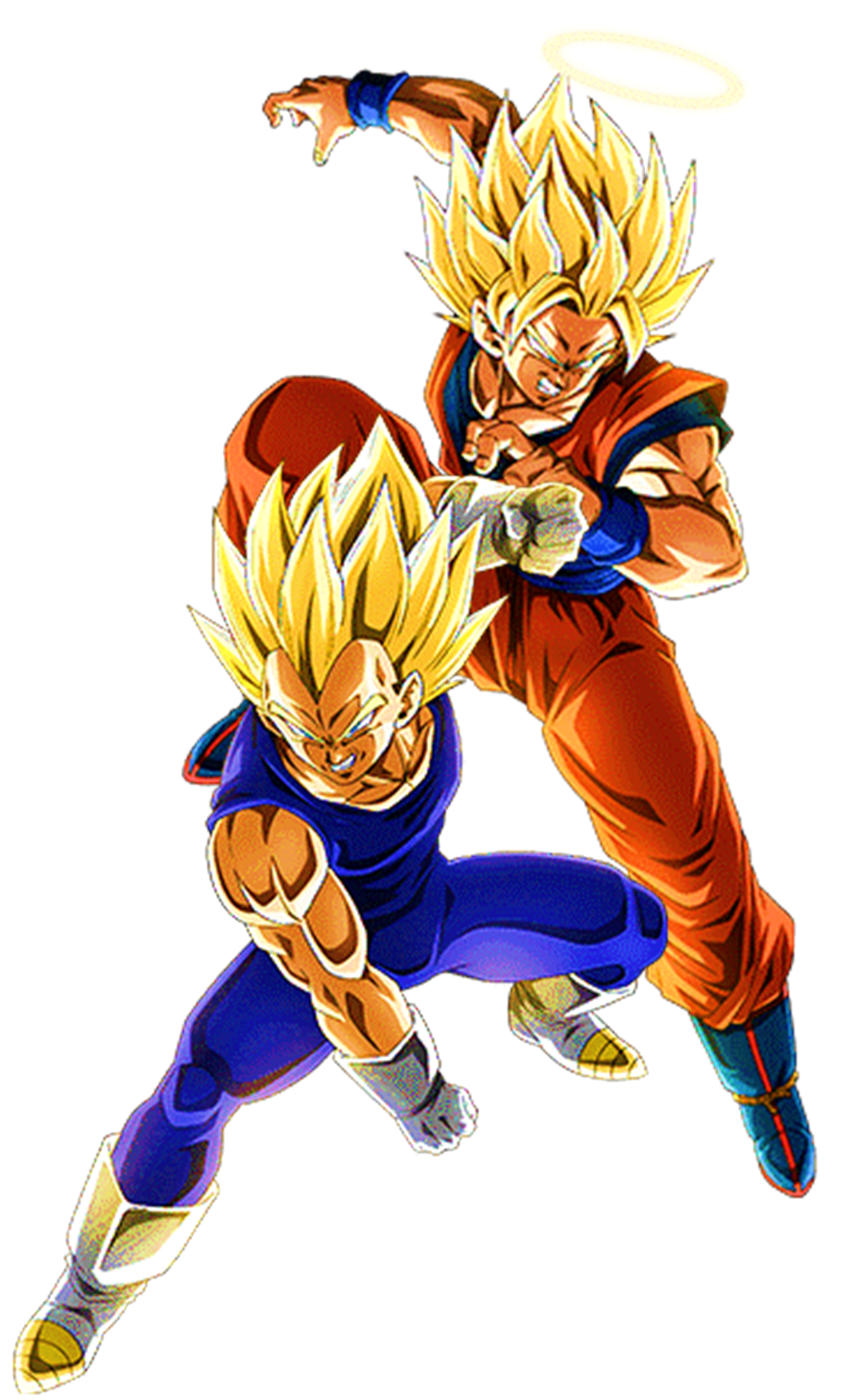 SSJ2 Goku and Vegeta (Buu Saga) by PrinceofDBZGames on DeviantArt