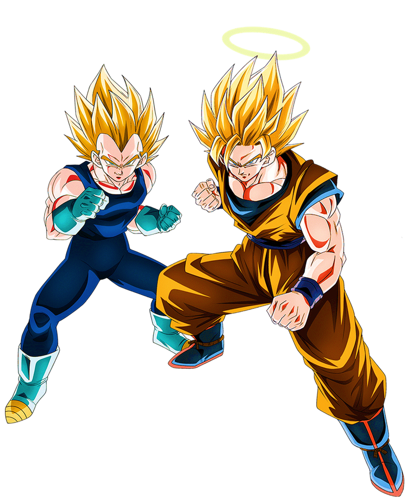 SSJ2 Goku and Vegeta (Buu Saga) 2 by PrinceofDBZGames on DeviantArt