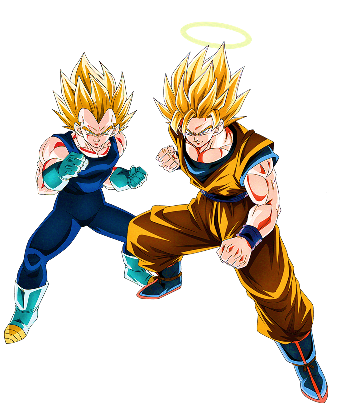 SSJ2 Goku and Vegeta (Buu Saga) 2 by PrinceofDBZGames on DeviantArt