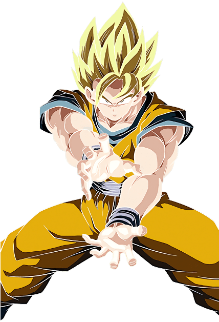 Goku Ssj2 Dokkan Battle Render By Fradayesmarkers On - Dbz Dokkan Battle  Renders - Free Transparent PNG Clipart Images Download