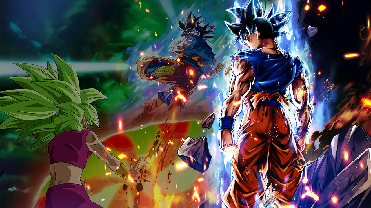 Goku Wallpaper 4K, Fusion attack, Dragon Ball Z