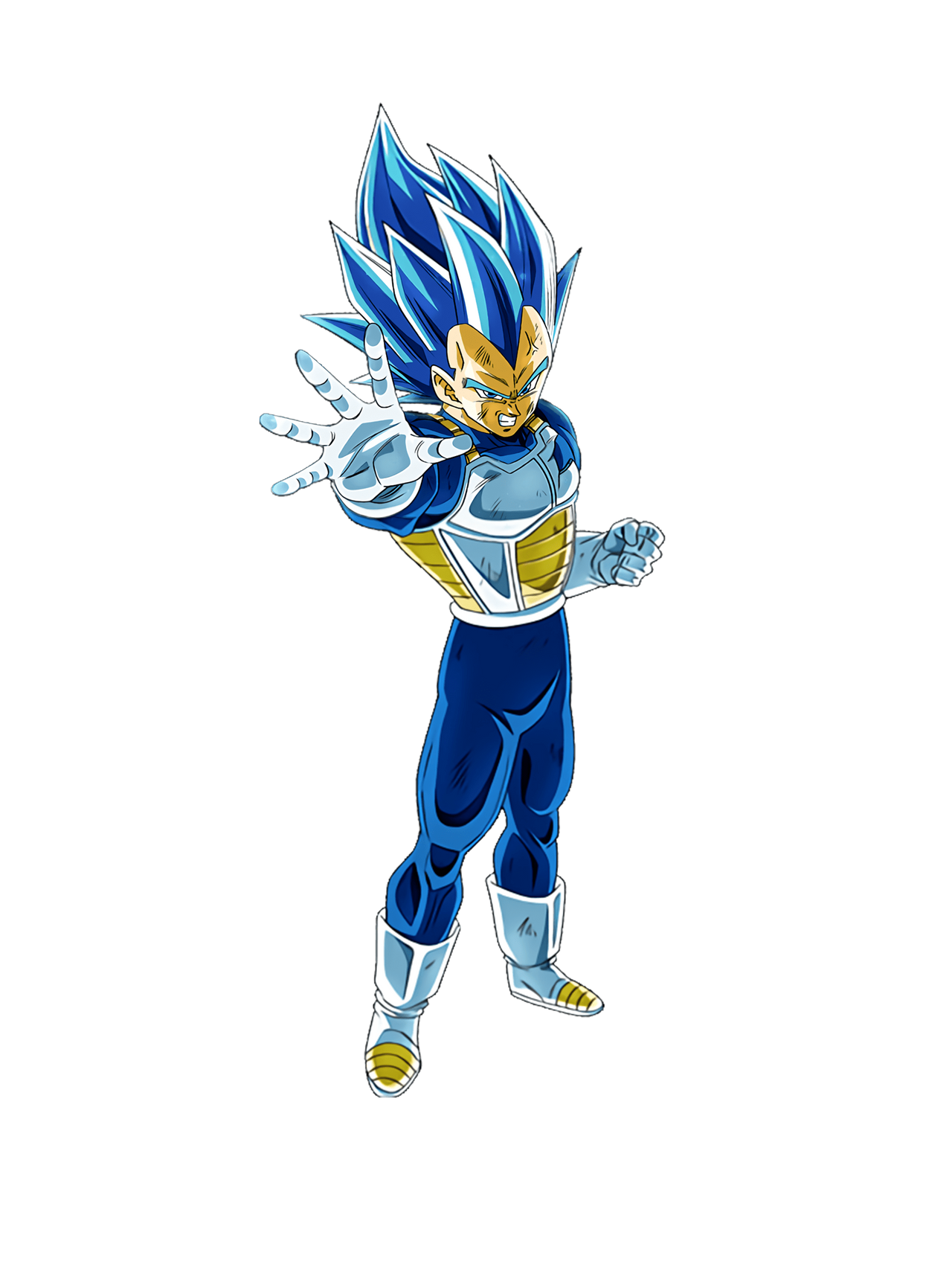 Super Saiyan Blue Evolution Vegeta Dokkan Render by PrinceofDBZGames on ...