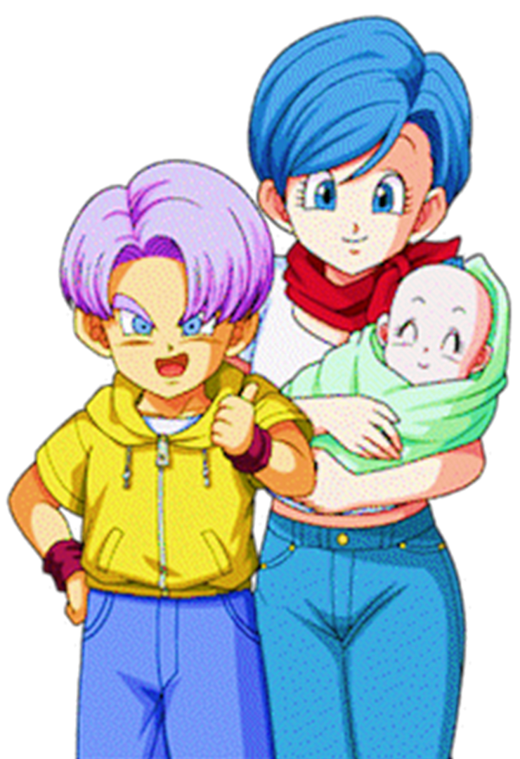 Kid Trunks, Bulma, and Baby Bulla Dokkan Render by PrinceofDBZGames on ...