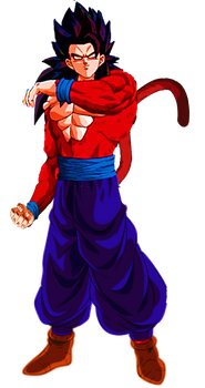 Super Saiyan 4 Gohan Custom Dokkan Battle Render