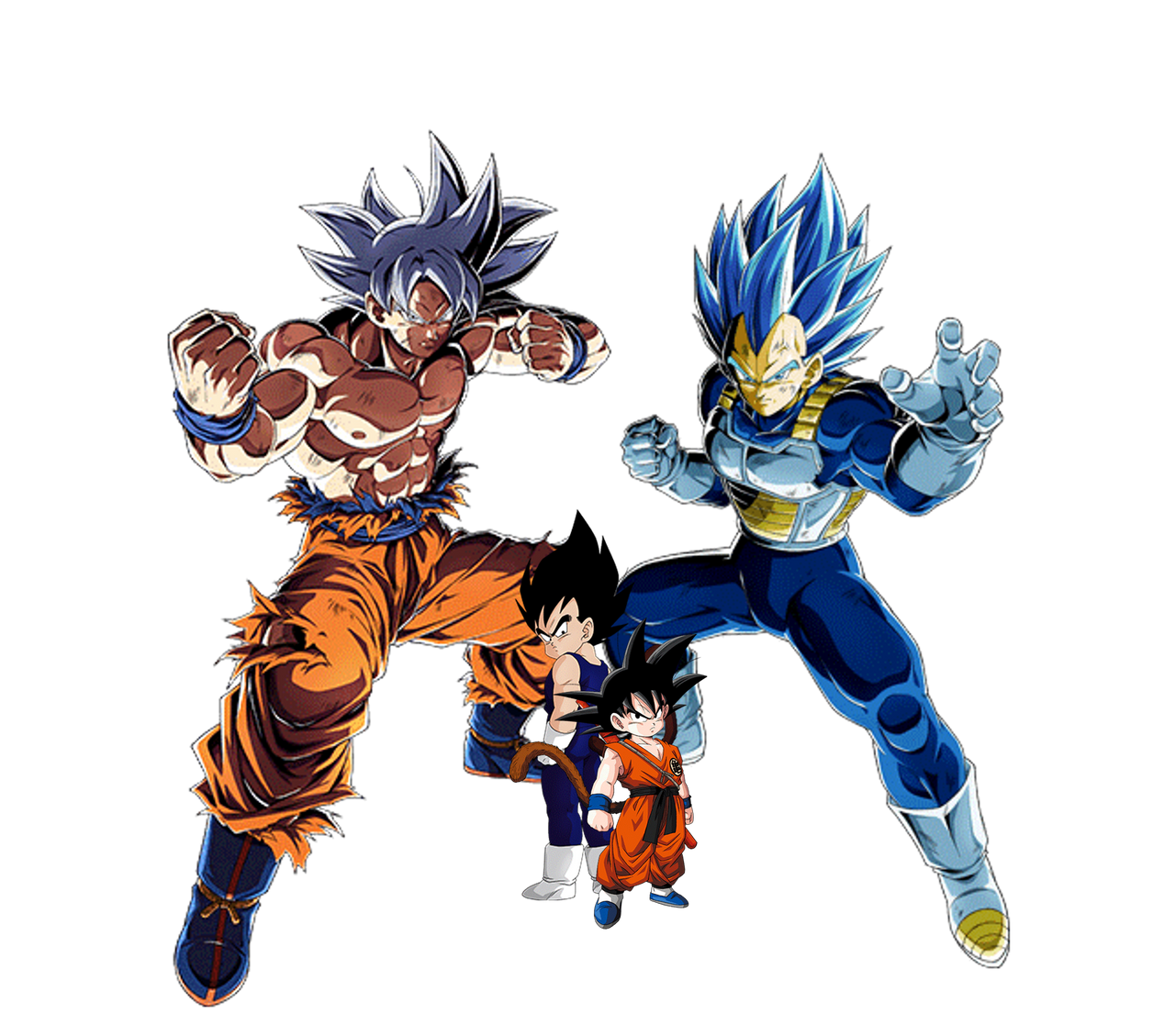 Goku Jr Vegeta Jr by f1l1p3 on DeviantArt