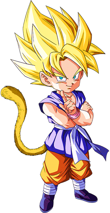 Super Saiyan Gt Kid Goku Dokkan Battle Render By Princeofdbzgames On Deviantart