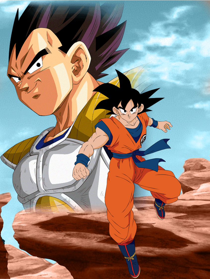 Goku VS Vegeta (Saiyan Saga) by PrinceofDBZGames on DeviantArt Goku VS Vegeta (Saiyan Saga) by PrinceofDBZGames on DeviantArt
