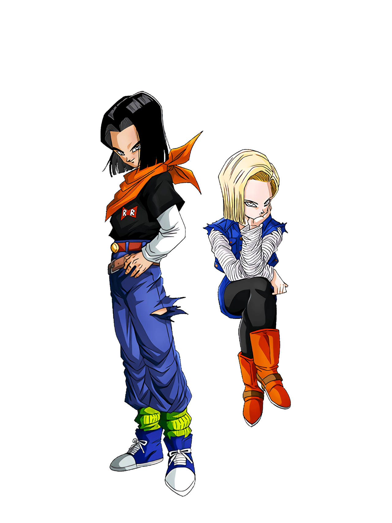 Future Android 17 and 18 Dokkan Battle Render by PrinceofDBZGames on ...