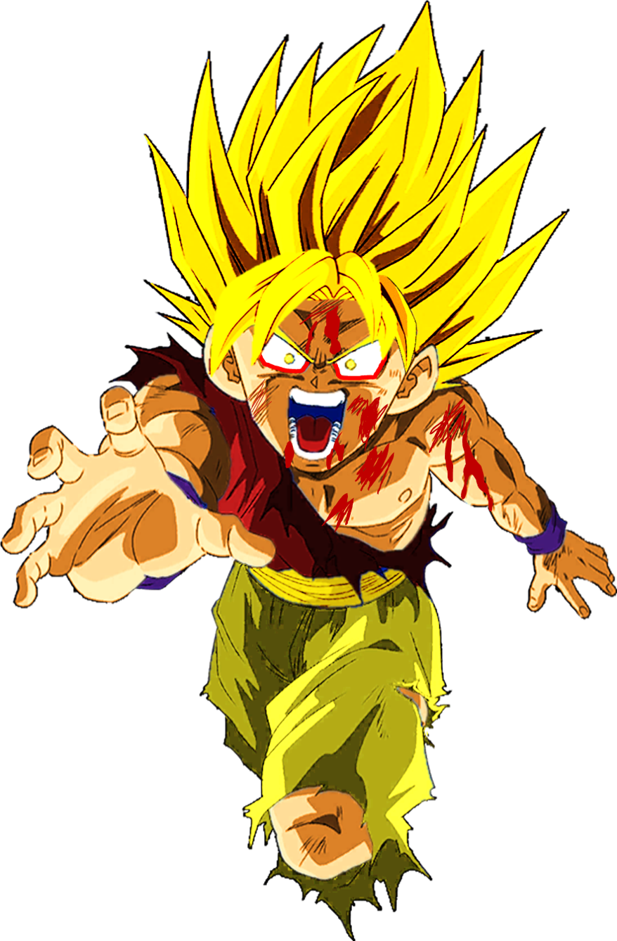 Goku Super Saiyan 2 Damaged DBZ by Cheedorito on DeviantArt