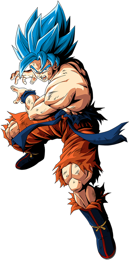 Super Saiyan Blue Goku (Dokkan Battle Card Render) by