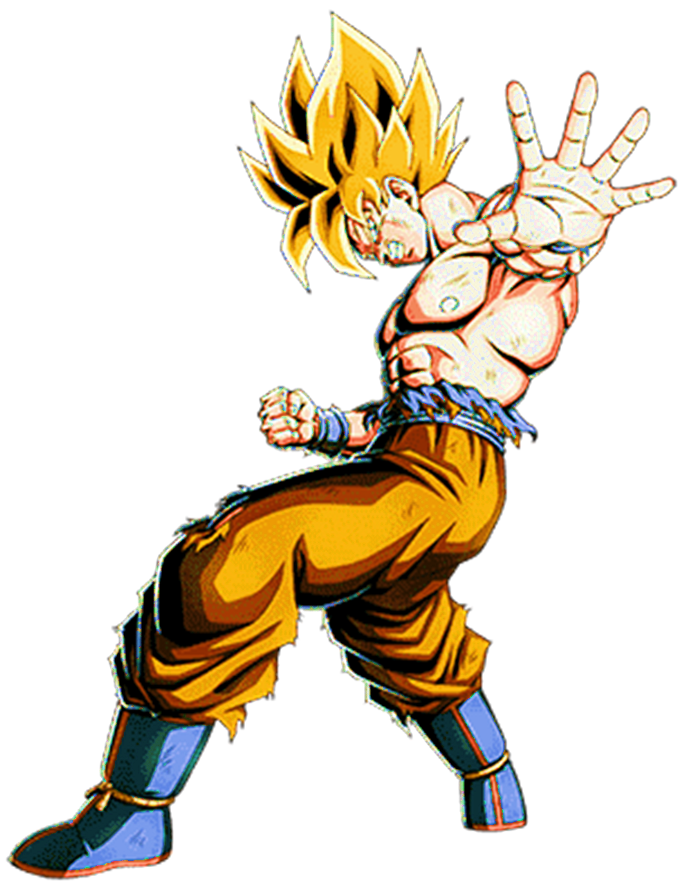 Super Saiyan Goku (Movie 6) Dokkan Battle Render by PrinceofDBZGames on ...
