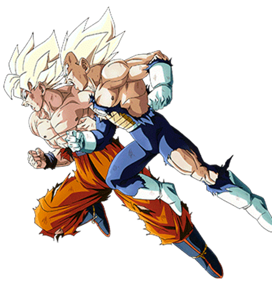 Super Saiyan Vegeta and Goku Dokkan Render by PrinceofDBZGames on ...