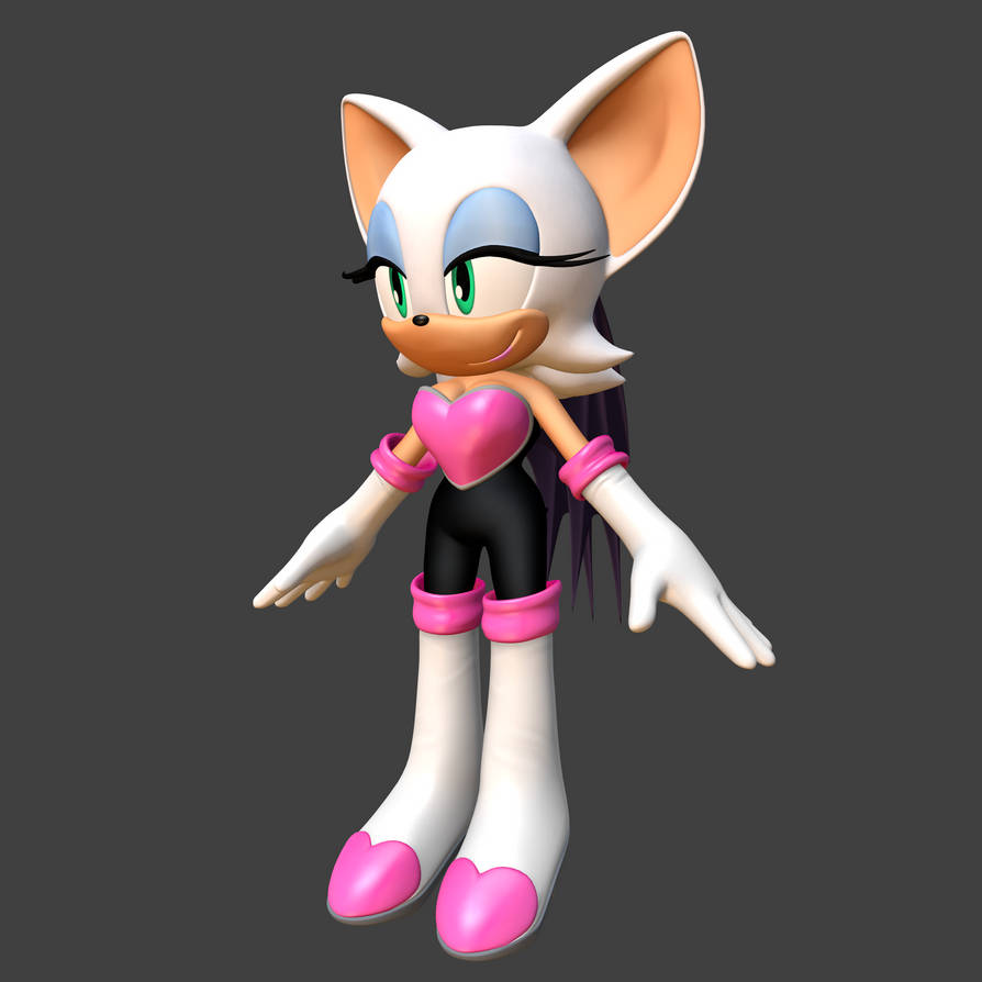 Fan Model Rouge Re-model Rouge the Bat 2021 by Detexki99 on DeviantArt