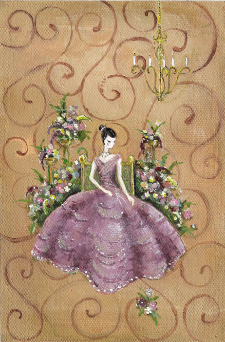 Mauve Dress by ltlartgirl