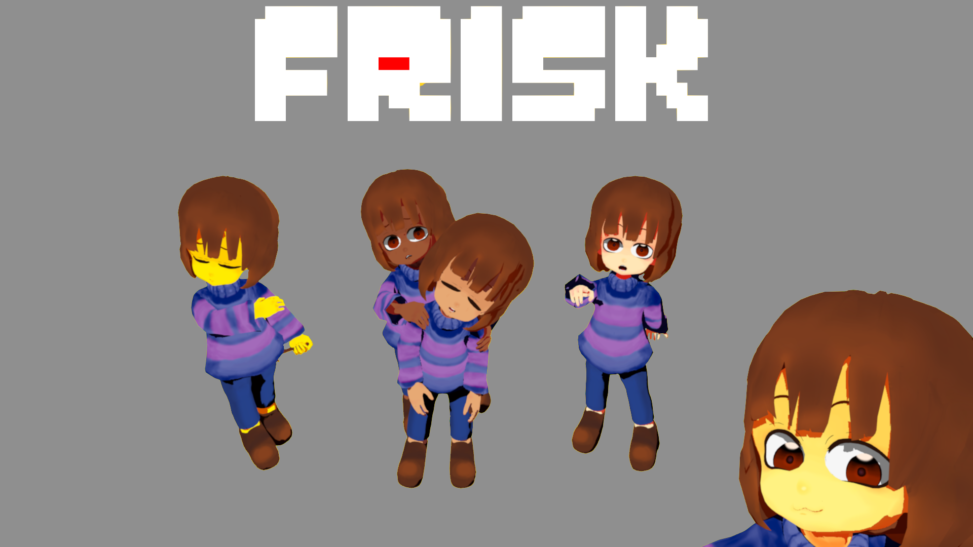 Frisk R3 Frisk Undertale 3D by looneax on DeviantArt