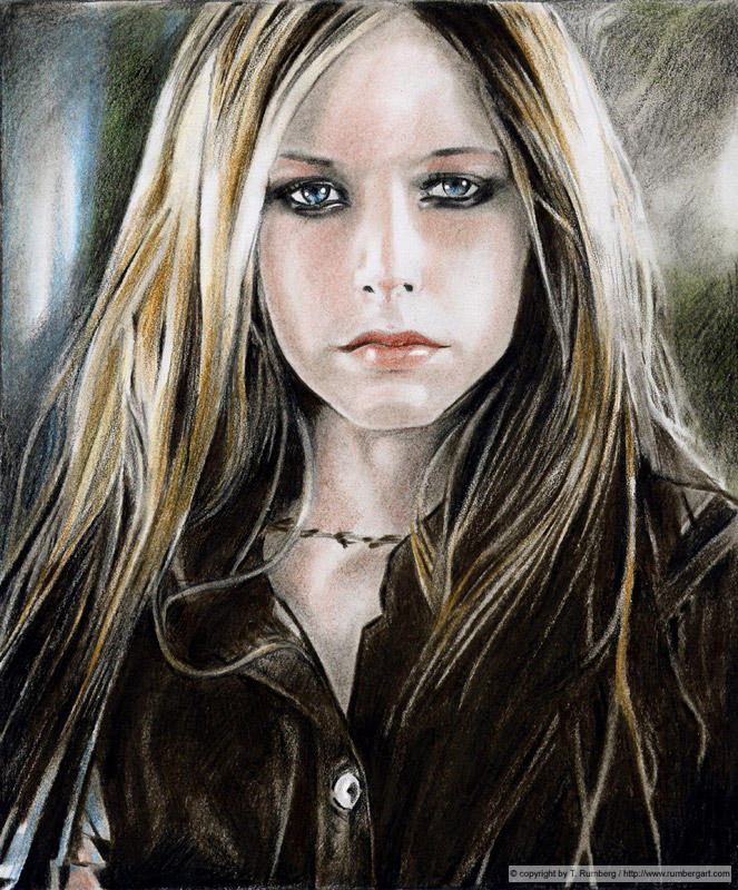 AVRIL LAVIGNE  a portrait by tomjogi