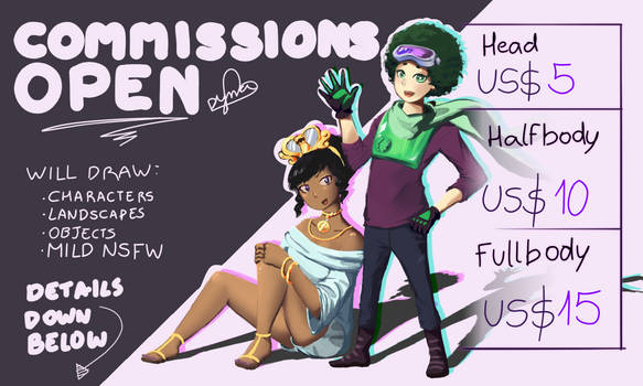 COMMISSIONS OPEN!!!