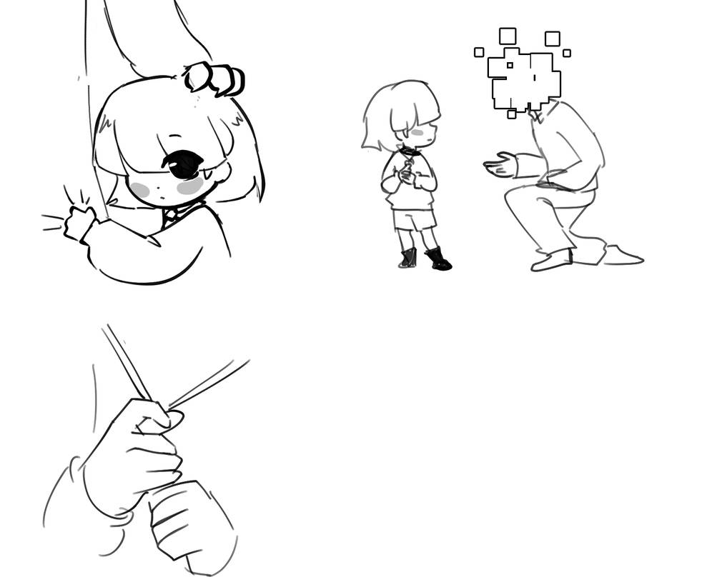 Mi AU - chara y gaster - by Scarblue2017 on DeviantArt