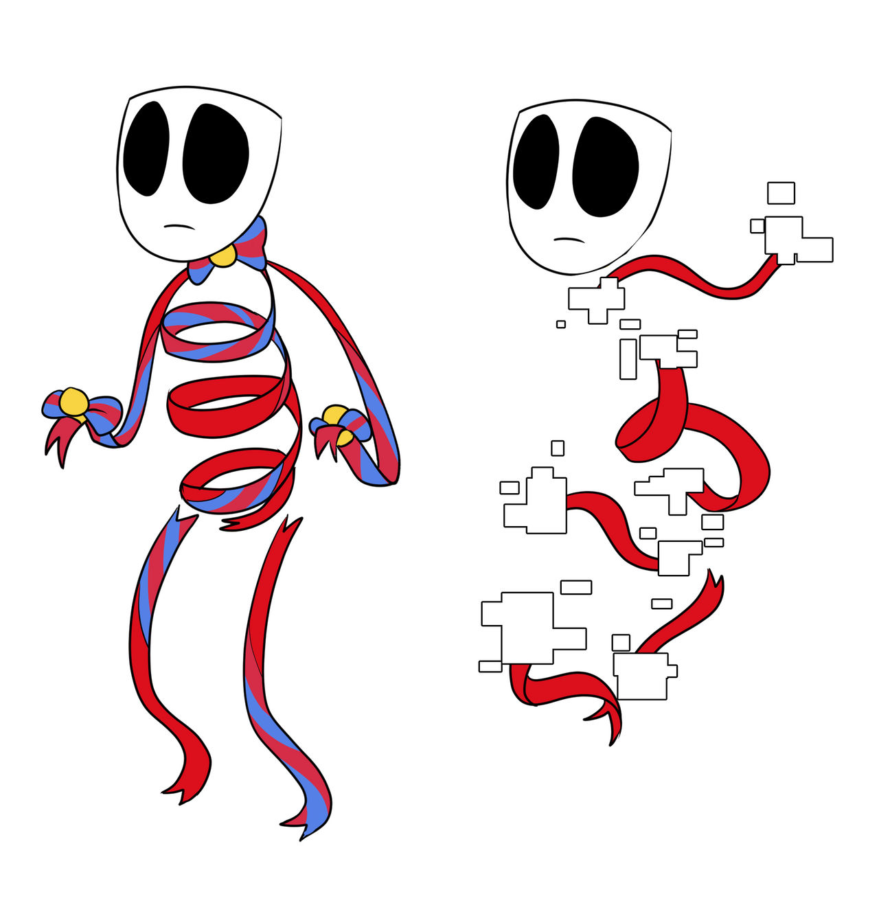 Gangle Scared AU Digital circus - gangle by Scarblue2017 on DeviantArt